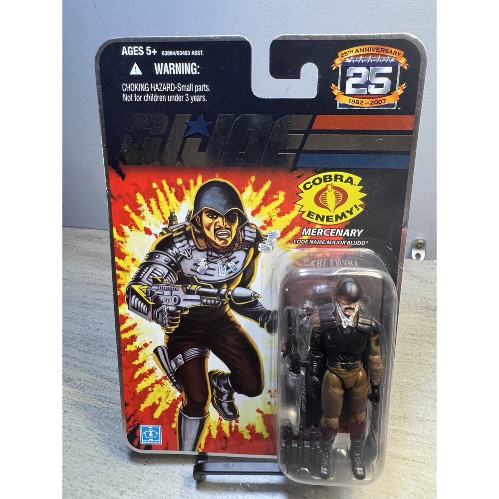 GI Joe 25th Anniversary Major Bludd Enemy Mercenary Carded